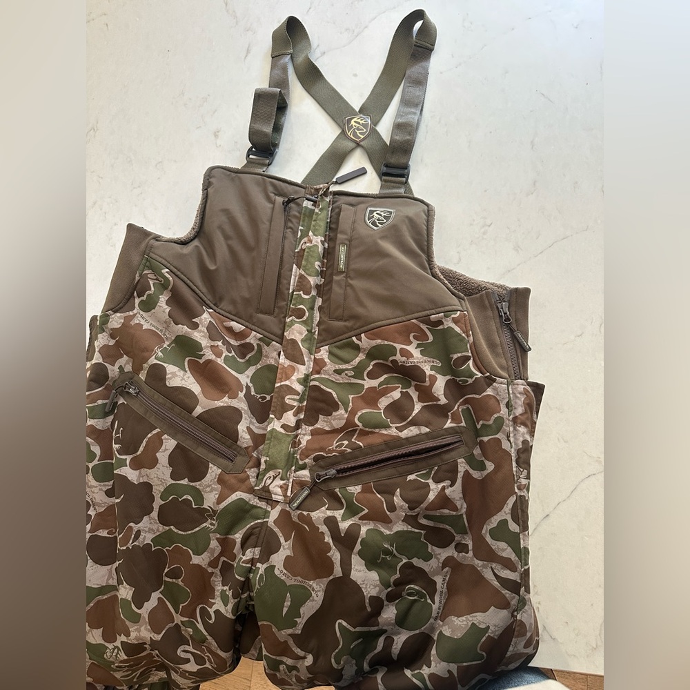 Men’s Drake Camo Bibs XL